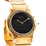 Cartier Santos 2965 Octagon 18k Ferrite 1980