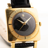 Universal Genéve Cioccolatone Square 18k 1950s