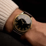 IWC Pre Hermet 14k Black Gilt 1937