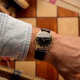 IWC Pre Hermet 14k Black Gilt 1937