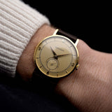 Jaeger LeCoultre 18k Railroad Sub Second 1950s