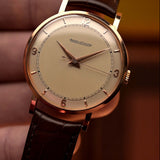 Jaeger LeCoultre Dress 18 carats rose, années 1950