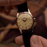 Omega Constellation 14393 Railroad 18 carats rose 1960