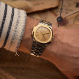 Patek Philippe 3800 Nautilus bicolore, années 1990