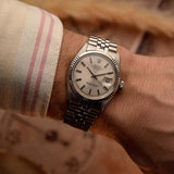 Rolex 1601 Datejust Pie Pan Argent 1973