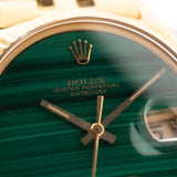 Rolex 1601 Datejust 18k Malachite 1968