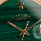 Rolex 1601 Datejust 18k Malachite 1968