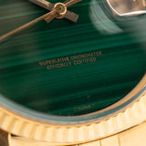 Rolex 1601 Datejust 18k Malachite 1968