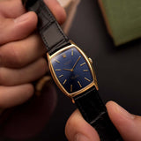 Rolex Cellini 3807 Rectangulaire Bleu 1973