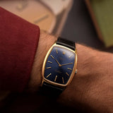 Rolex Cellini 3807 Rectangulaire Bleu 1973