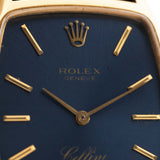Rolex Cellini 3807 Rectangulaire Bleu 1973