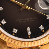 Rolex Day Date 18038 Brown Vignette Diamond 1981