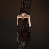 KARDINAL - Bracelet de montre en cuir gaufré alligator