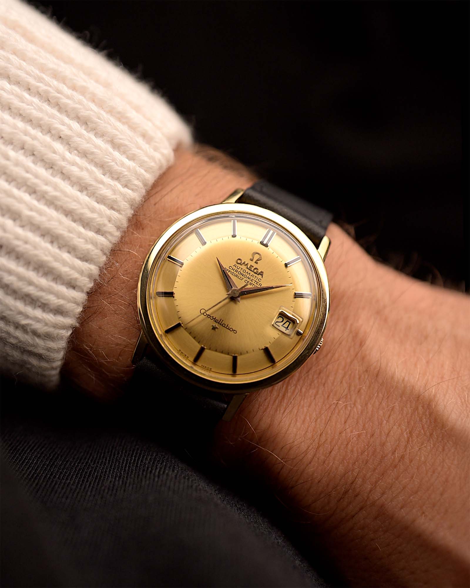 Omega Constellation 168004 Onyx 18k 1963 GOLDAMMER