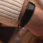 Montre Piaget 9016 Altiplano vintage des années 1980, boîtier en or jaune 18 carats de 27 mm, calibre 9P à remontage manuel, cadran blanc d'origine, bracelet en cuir 