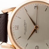 Iwc 18K Rose Gold Bombé 1955 nos