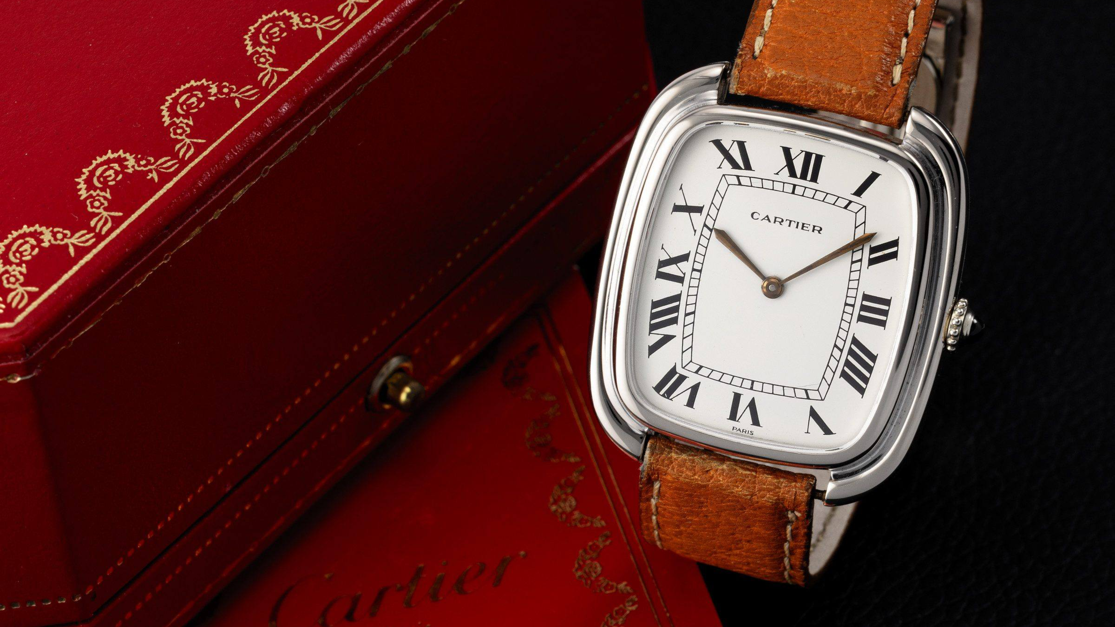 un raro Cartier Gondolo in oro bianco vintage degli anni '70