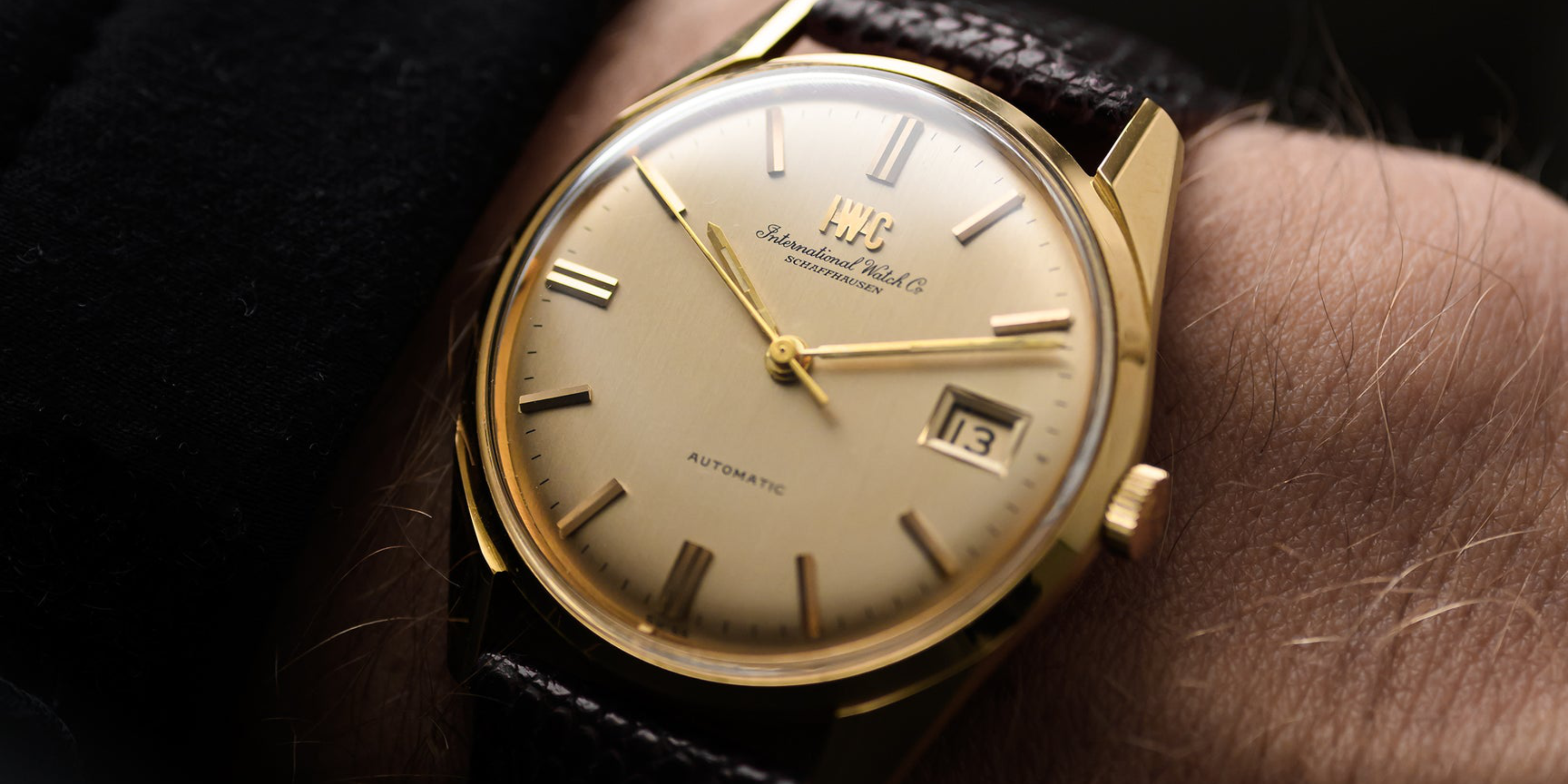orologio da sera IWC vintage degli anni '60 con data
