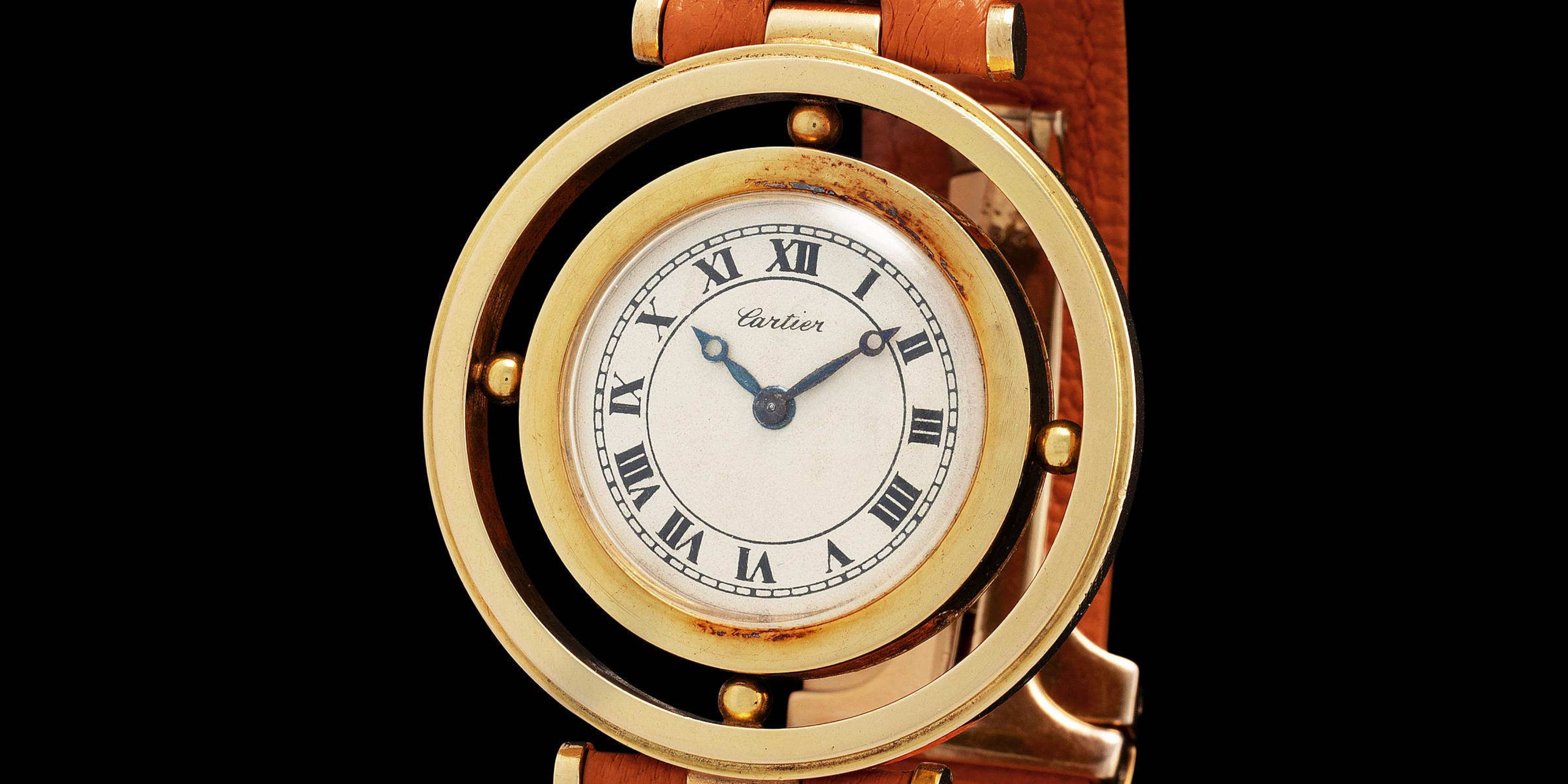 Orologio Cartier Helm del 1950 con 4 colonne