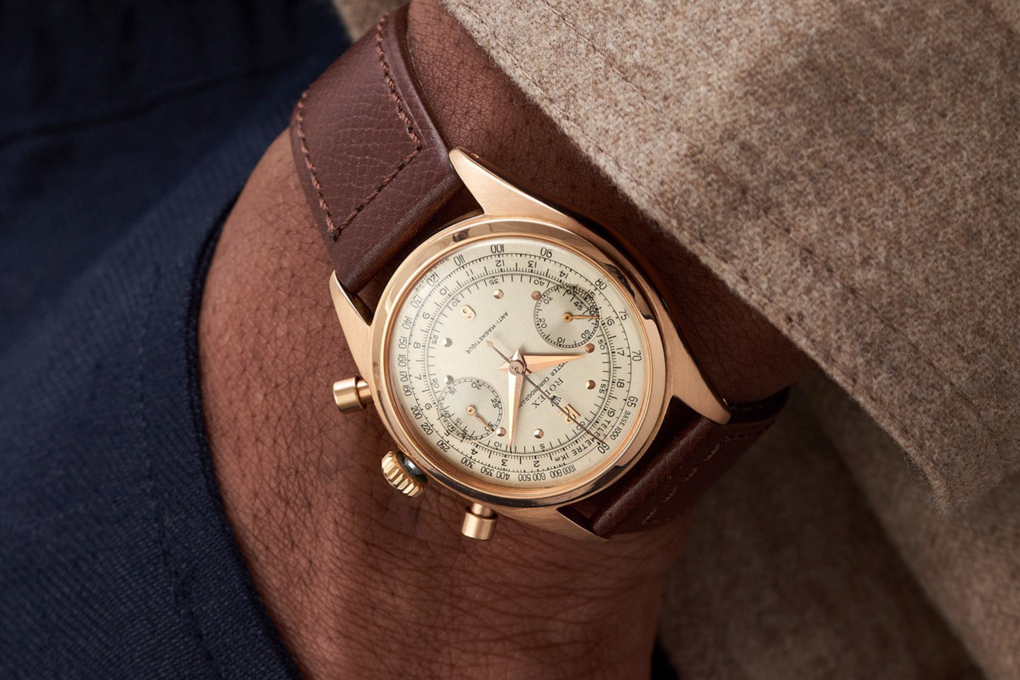 Rolex 6032 vintage del 1950 in oro rosa
