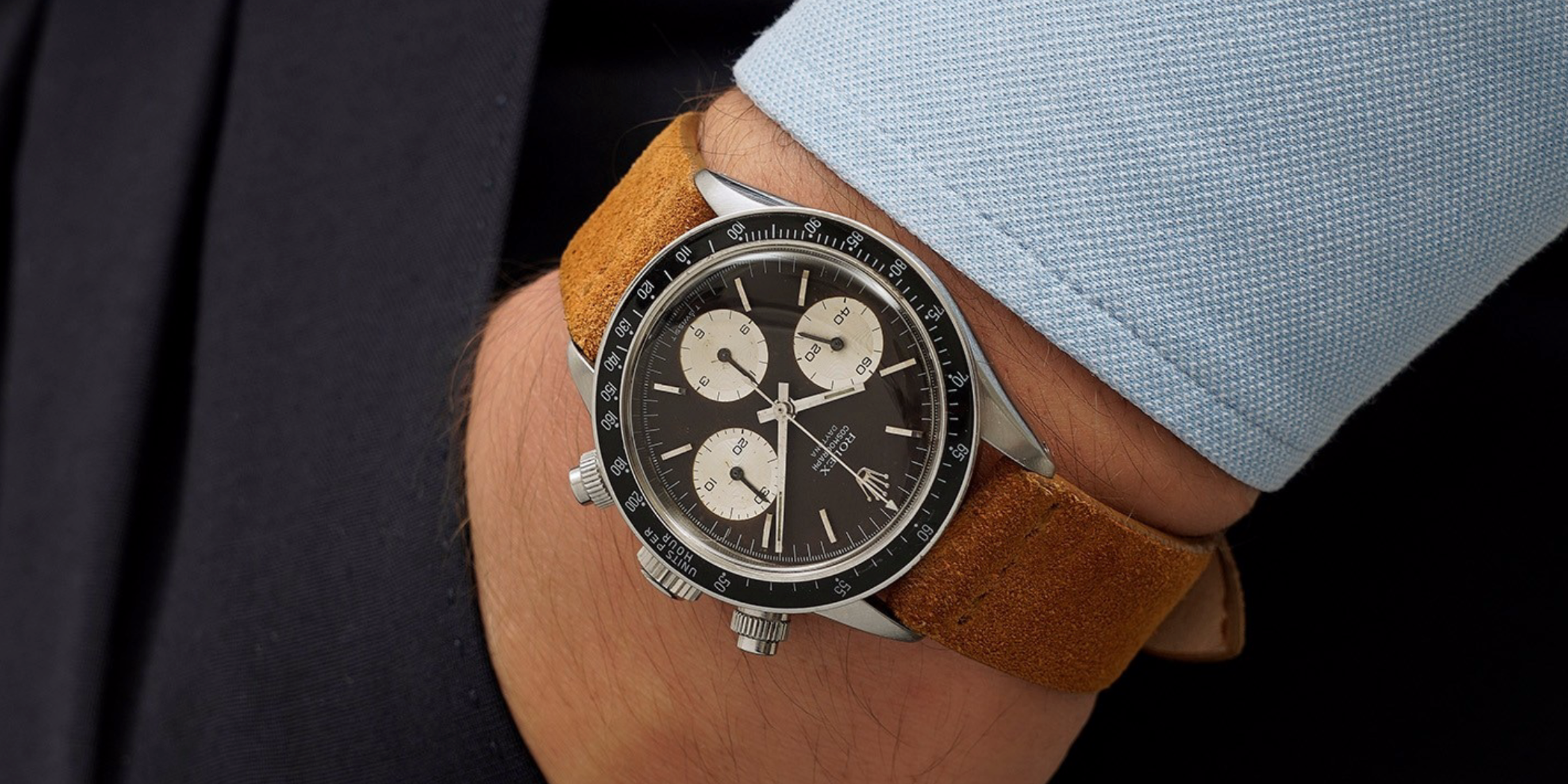 Rolex 6240 Daytona vintage degli anni '60, quadrante nero