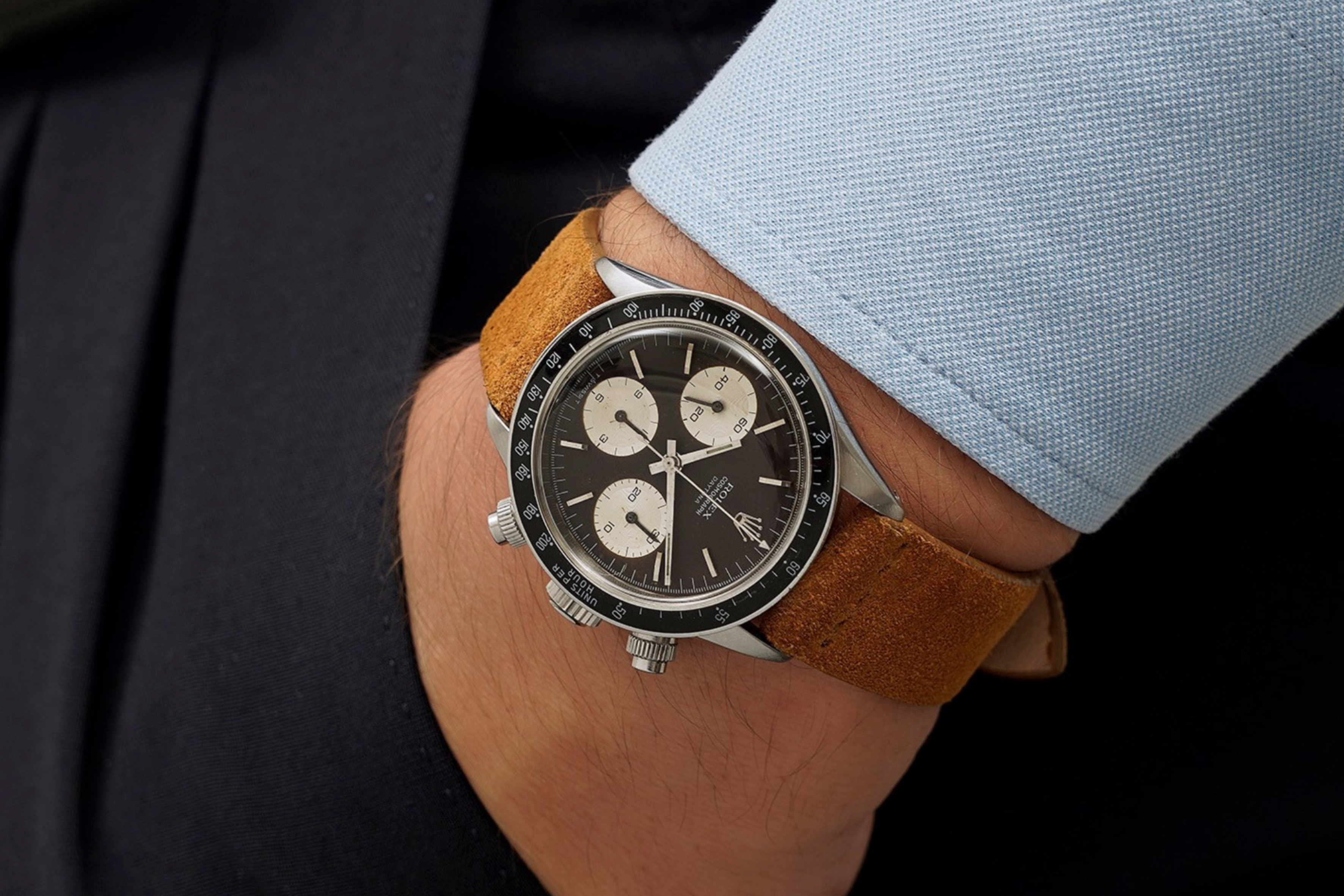 Rolex 6240 Daytona vintage degli anni '60, quadrante nero