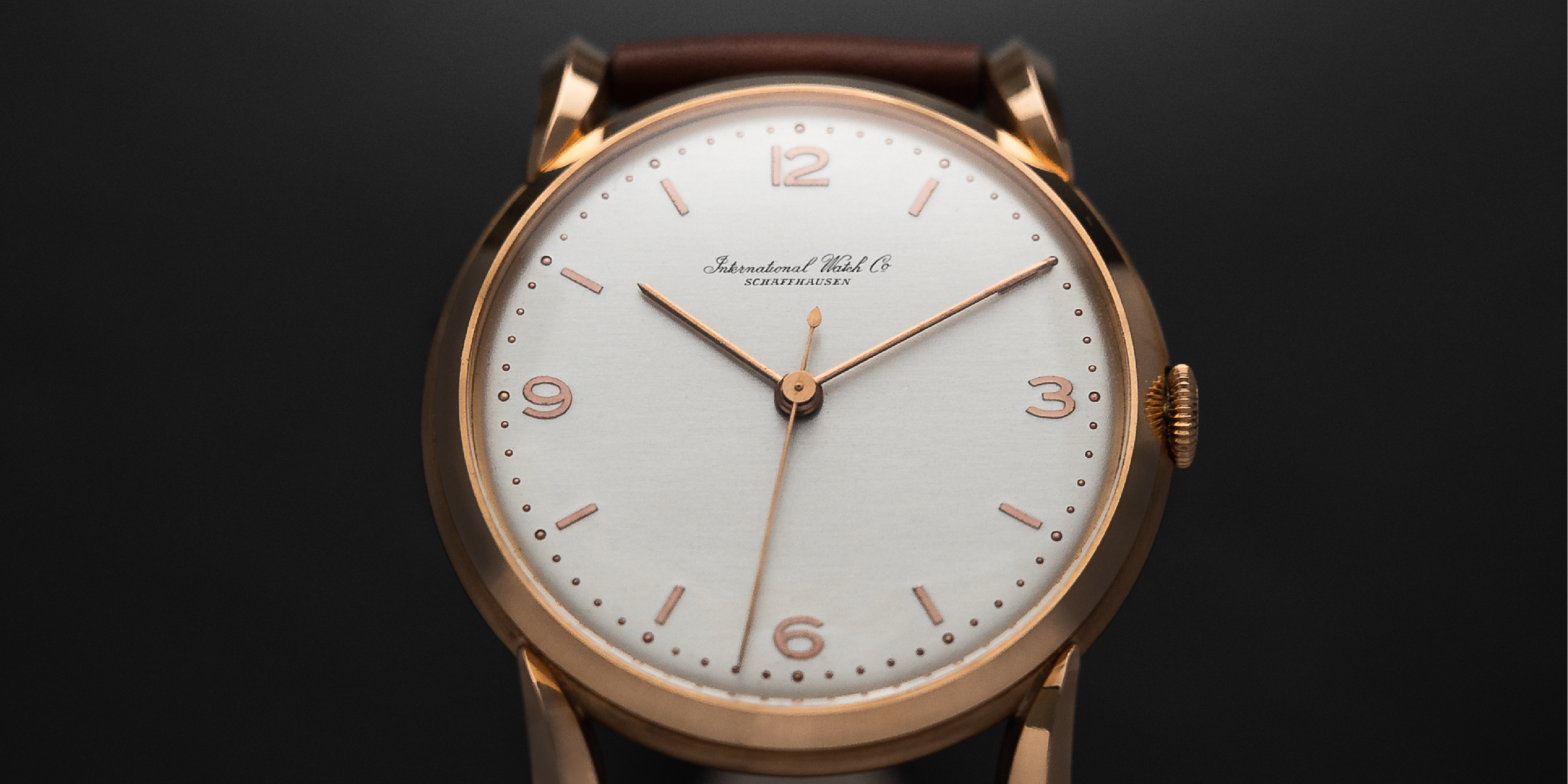 Epic Rose Golden IWC Calibro 89 Dress Watch, anse Bombay