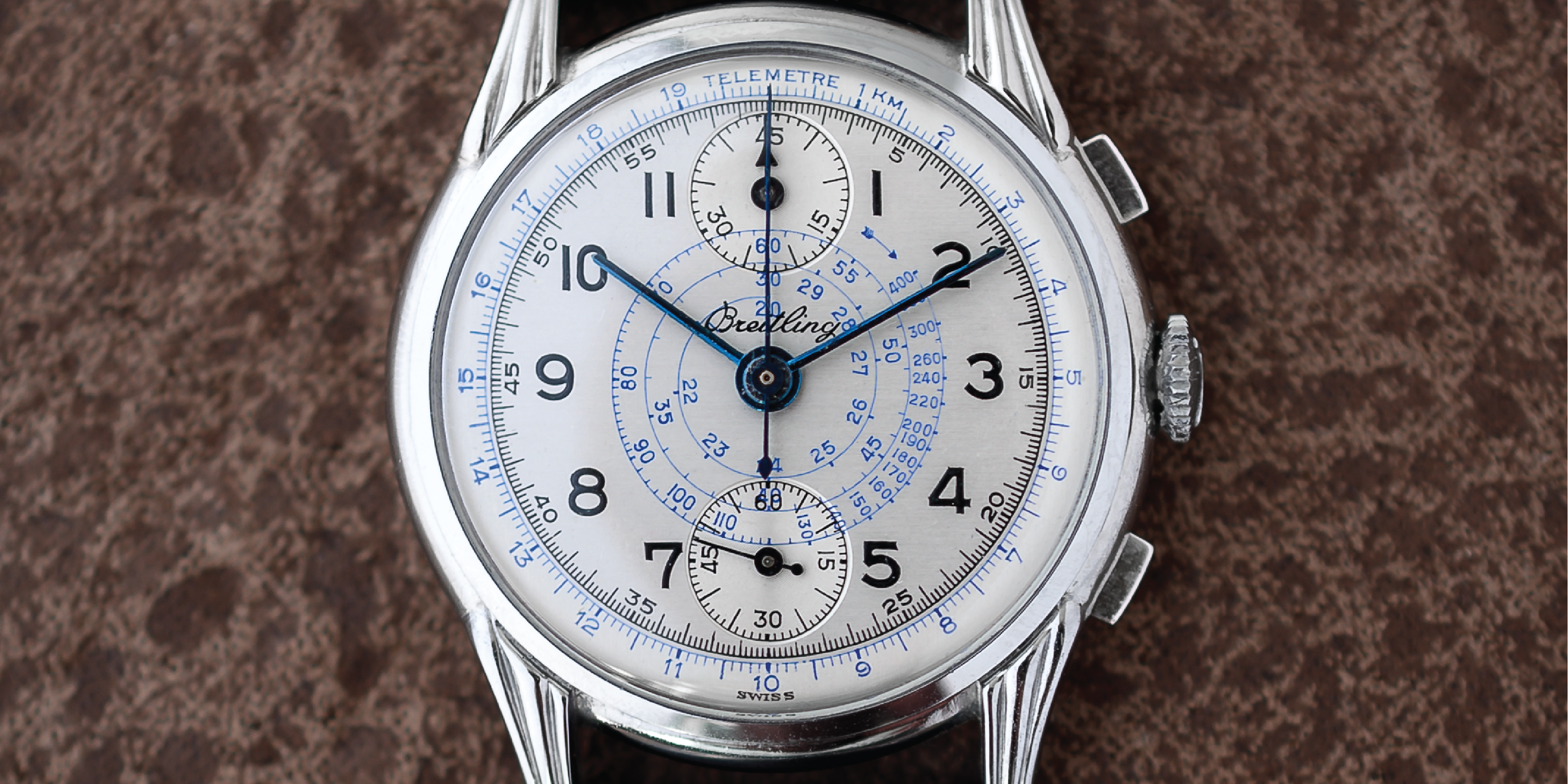 Cronografo scientifico Breitling del 1940 con Telemetro e Tachimetro