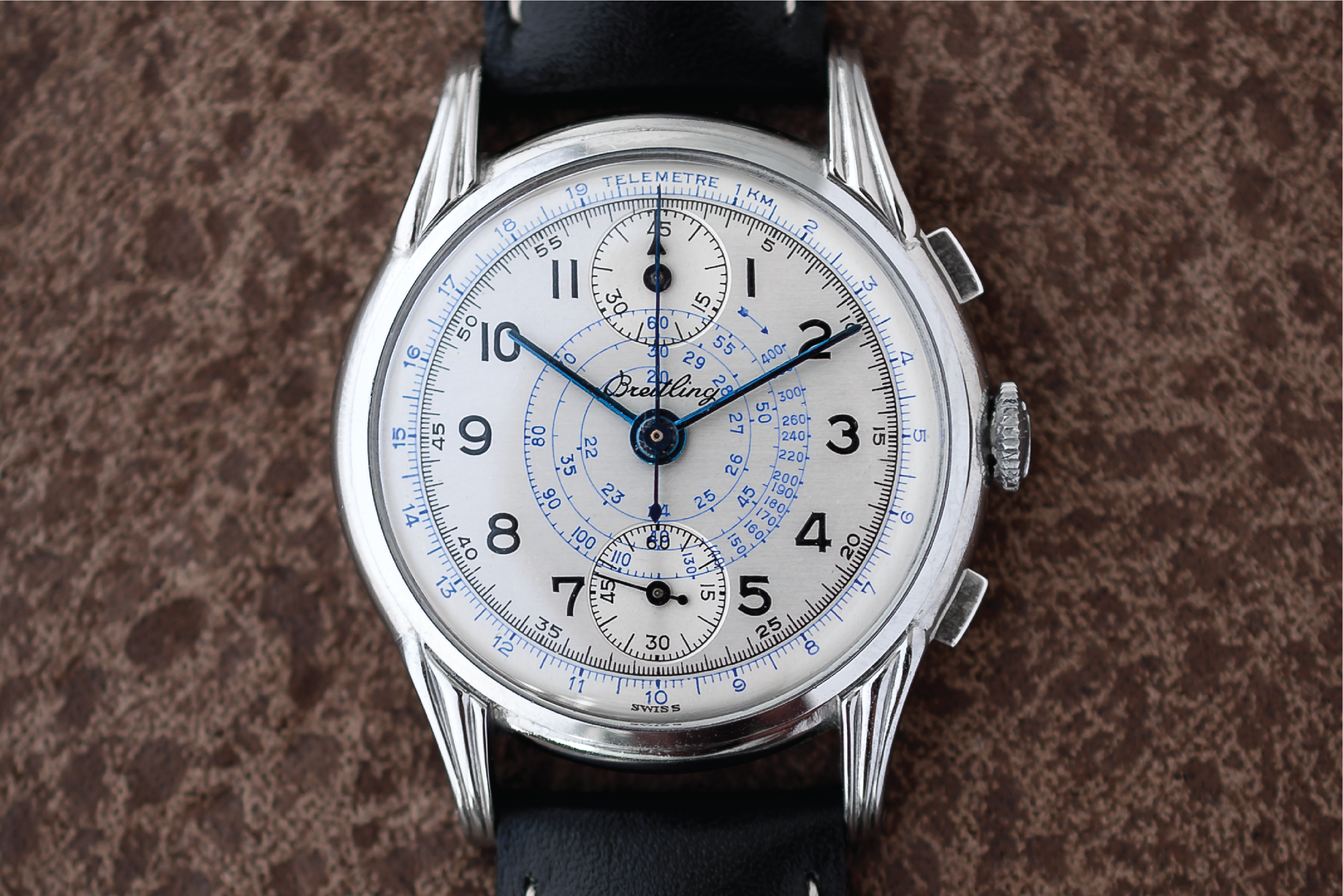 Cronografo scientifico Breitling del 1940 con Telemetro e Tachimetro