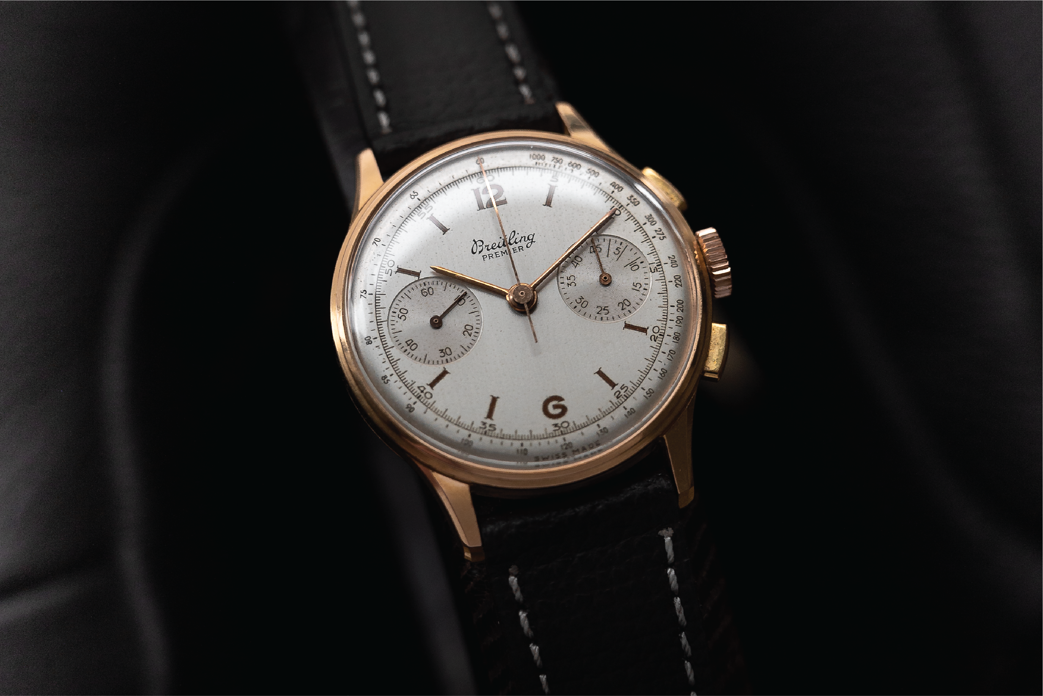 Cronografo Breitling Premier d'oro del 1950