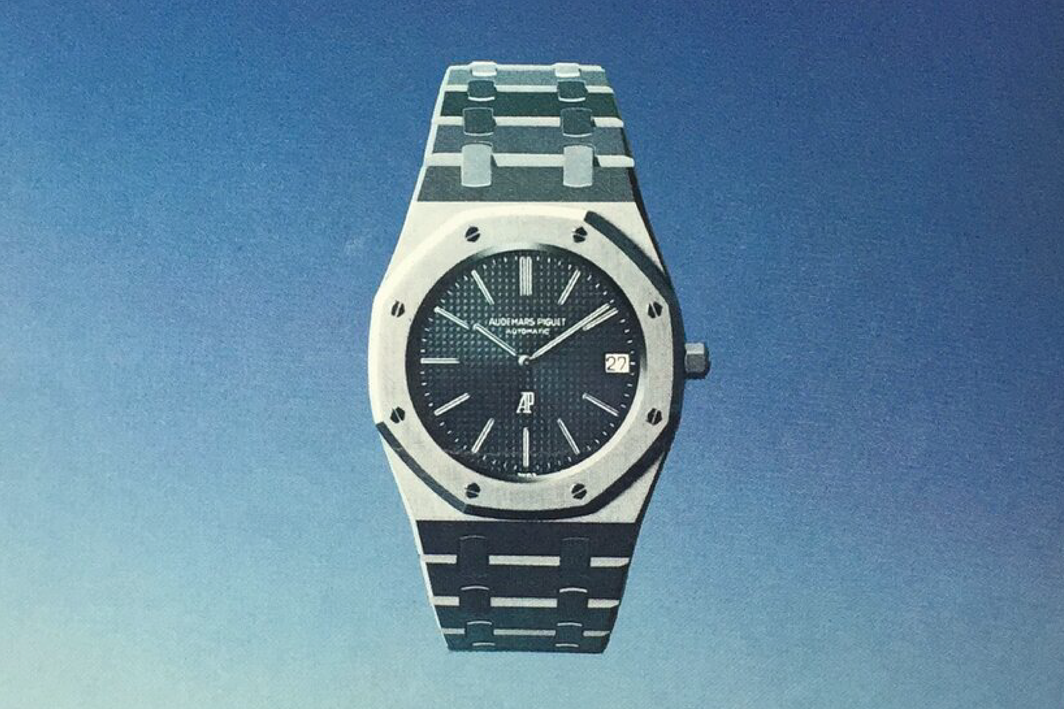 "Alcune cose nella vita parlano da sole" annuncio vintage AP Royal Oak, adpatina