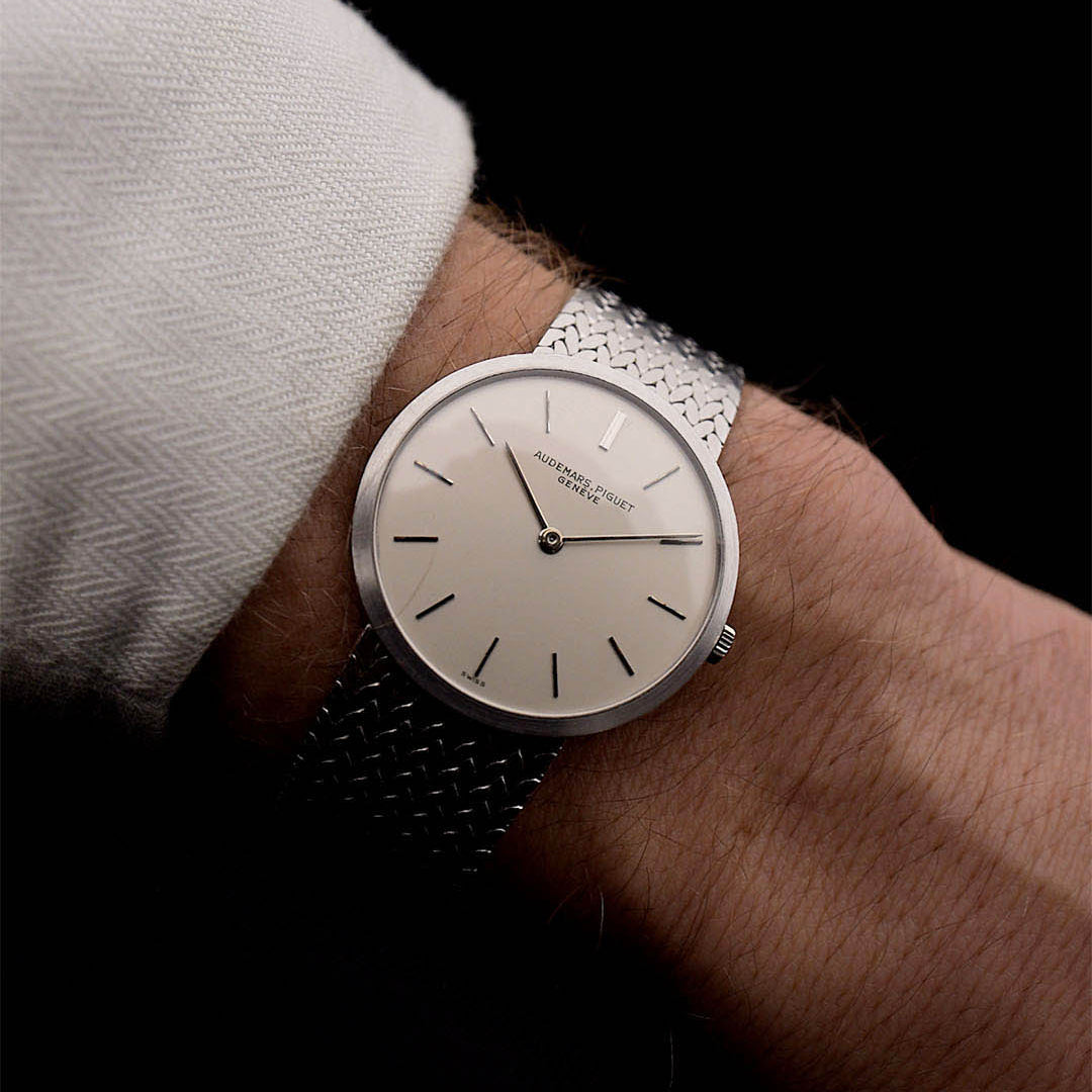 Vintage Audemars Piguet Calatrava 18k Ultra Thin anni '70