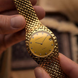 Orologio vintage Audemars Piguet Cobra 5403, oro 18 carati, quadrante con diamanti, cassa Jumbo, movimento automatico, tenuto da lancette