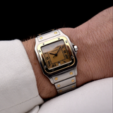 Cartier Santos Galbée Marrone anni '90