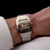 Cartier Santos Galbée Marrone anni '90