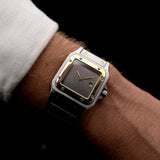 Cartier Santos Carrée Fantasma bicolore 1987