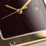 Cartier Santos Carrée 2961 Borgogna anni '80