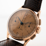 Cronografo Jaeger in bronzo 18k anni '40