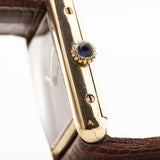 Cartier Tank Vermeil Borgogna anni '80