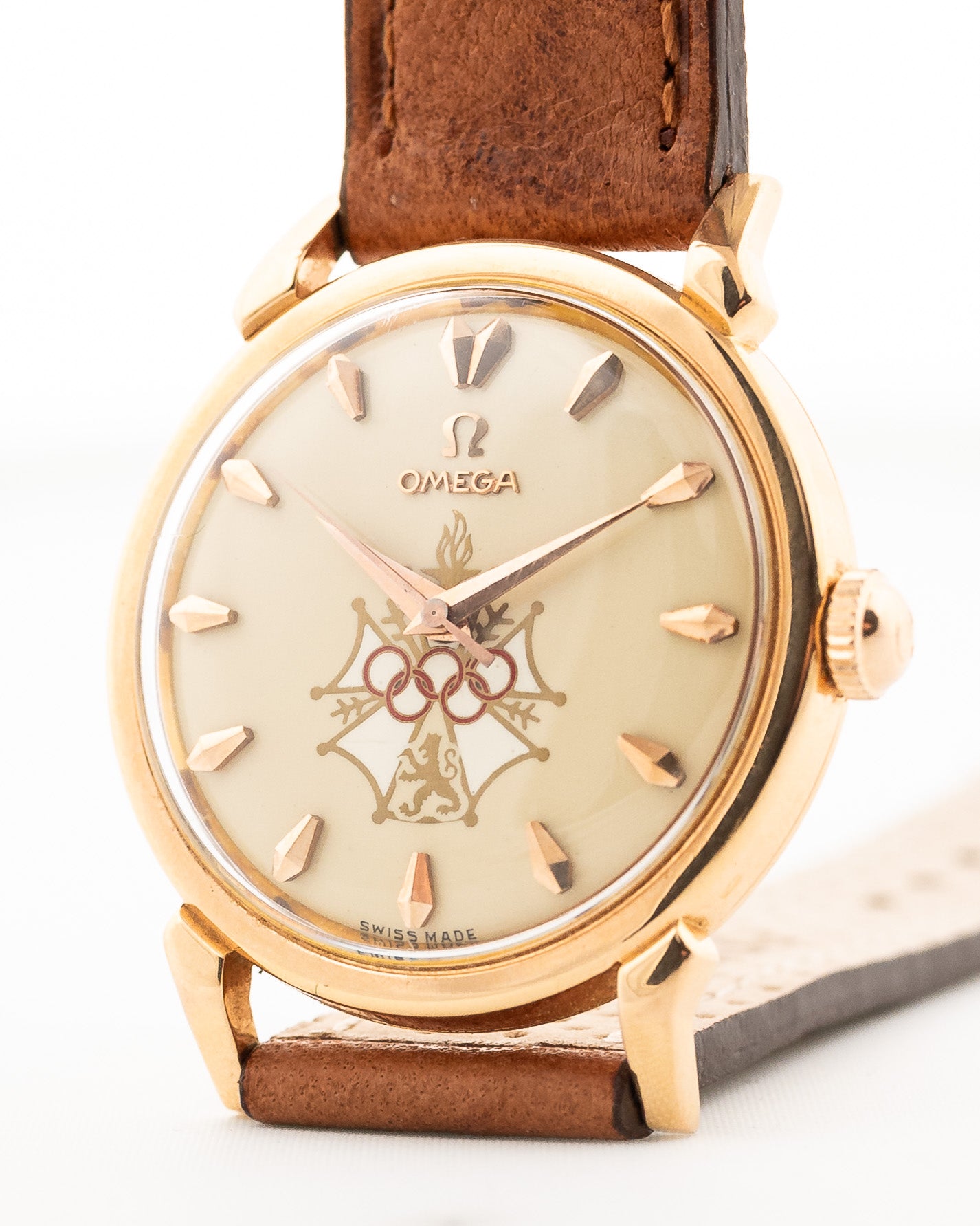 Omega Seamaster Olympic 18k Rose 1956 GOLDAMMER - Main Image