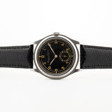 Iwc Hermet Quadrante nero dorato Jumbo 1942
