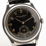 Iwc Hermet Quadrante nero dorato Jumbo 1942