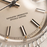 Rolex Datejust Pie Pan Argento 1978