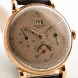 Universal Geneve Calendario Triplo 18k Rose 1940s