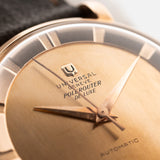 Universal Geneve Polerouter De Luxe 18k Rose 1950s