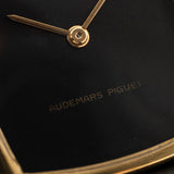 Audemars Piguet 18k Rettangolare Nero anni '80
