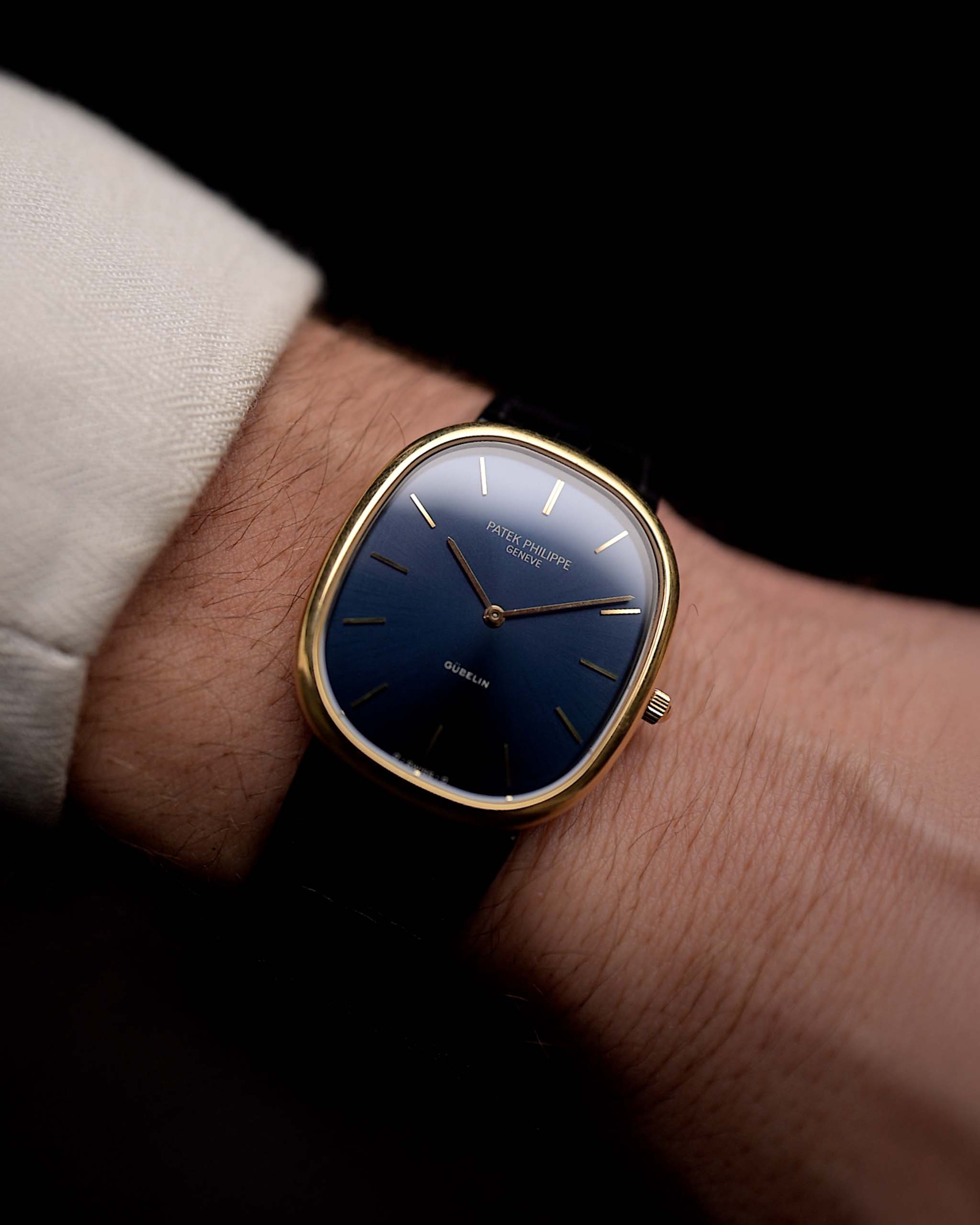 Vintage Patek Philippe Ellipse 3738 Jumbo Gübelin anni '90