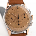 Cronografo Jaeger 22485 Rame bicolore 1950 Cronografo Jaeger-Lecoultre Quadrante Jaeger solo firma