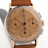 Cronografo Jaeger 22485 Rame bicolore 1950 Cronografo Jaeger-Lecoultre Quadrante Jaeger solo firma