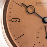 Longines Art Deco Sub Second 18k Rose 1940s